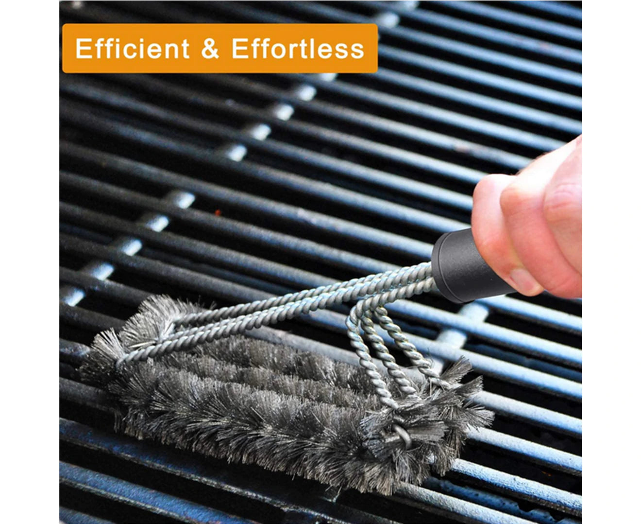 BBQ Cleaning Kit with Extra BBQ Wire Brush Head