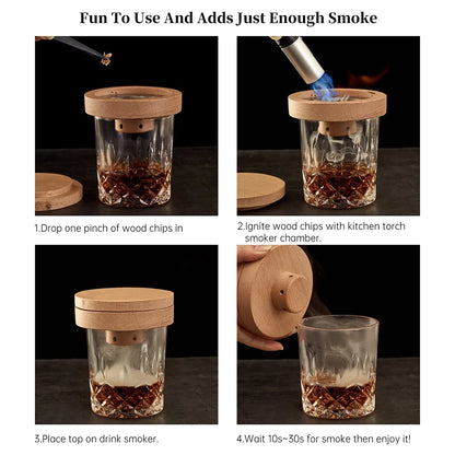 Cocktail Smoker Kit for Whiskey, Cheese. Add flavor to any drink. Smoker Accessories | Cocktail Bar Accessories | Cocktail Smoker